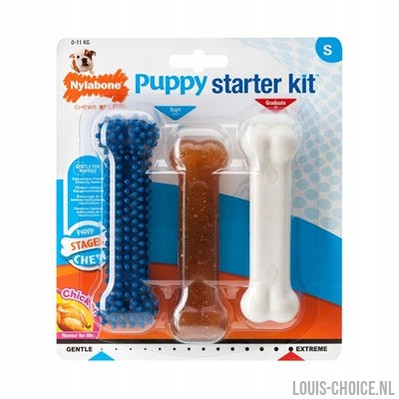 Nylabone Puppy Chew Puppy Starter Kit Chicken-NYLABONE-Louis Choice