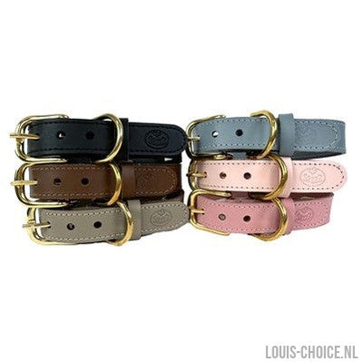 Sazzz Halsband Hond Braveheart Classic Leer Lichtroze-SAZZZ-Louis Choice