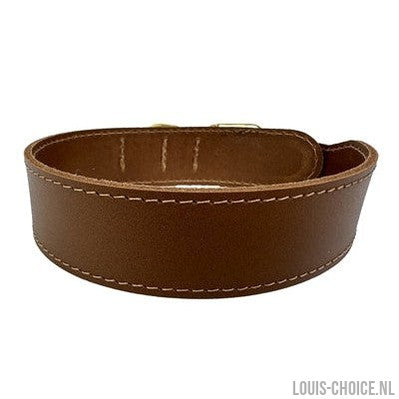 Sazzz Halsband Hond Pioneer Classic Leer Zadel Bruin-SAZZZ-Louis Choice