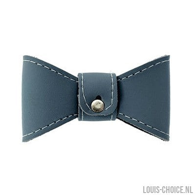 Sazzz Vlinderstrik Glamper Classic Leer Lichtblauw-SAZZZ-Louis Choice