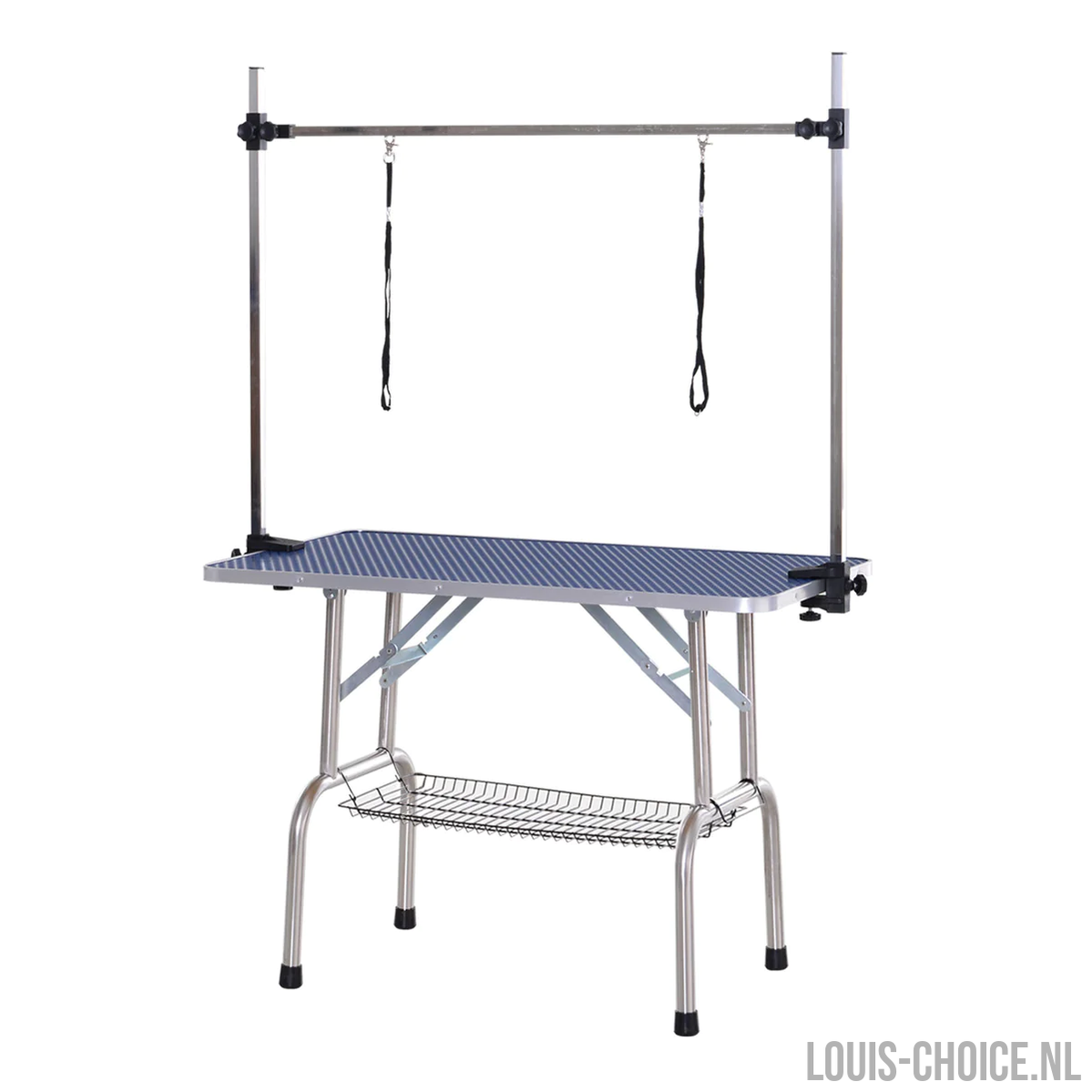 Topmast EazyGroomer Trimtafel - Antislip Werkblad Blauw - Dubbele Trimarm - 118 x 60 x 75 cm-Topmast-Louis Choice