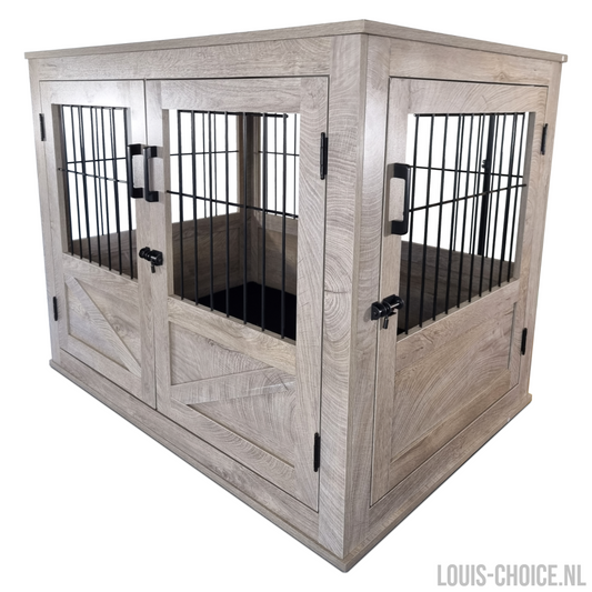 Topmast Luxueus Bench Rustic - Large - 98 x 71 x 79 cm - Grey Weathered-Topmast-Louis Choice