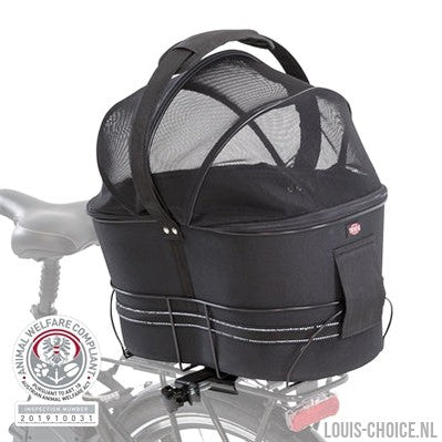 Trixie Fietsmand Achterop Zwart Met Kussen En Kap-TRIXIE-Louis Choice