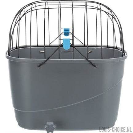 Trixie Fietsmand Voor Bagagedrager Met Draadkoepel Kunststof Grijs-TRIXIE-Louis Choice