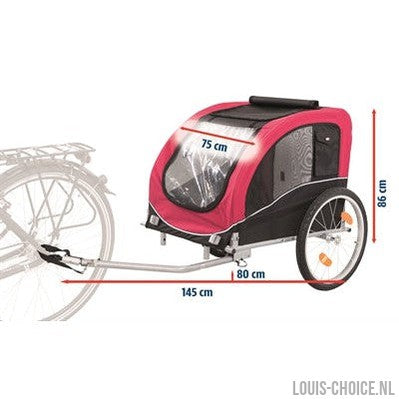 Trixie Hondenfietskar Zwart / Rood-TRIXIE-Louis Choice