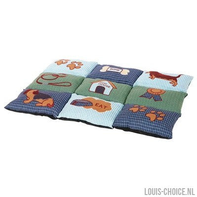 Trixie Hondenkussen Patchwork Blauw / Groen-TRIXIE-Louis Choice