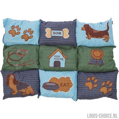 Trixie Hondenkussen Patchwork Blauw / Groen-TRIXIE-Louis Choice