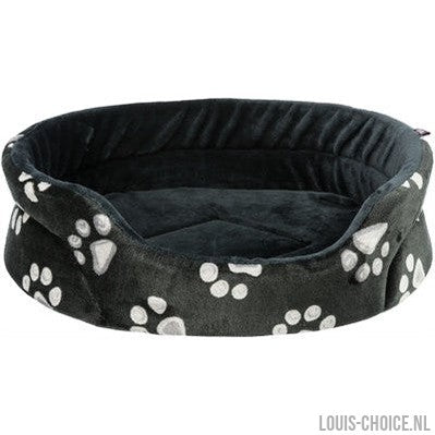 Trixie Hondenmand Jimmy Ovaal Zwart Met Pootprint-TRIXIE-Louis Choice