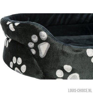 Trixie Hondenmand Jimmy Ovaal Zwart Met Pootprint-TRIXIE-Louis Choice