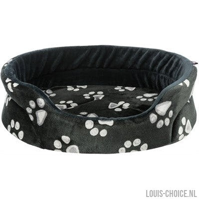 Trixie Hondenmand Jimmy Ovaal Zwart Met Pootprint-TRIXIE-Louis Choice