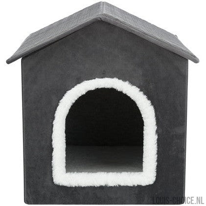 Trixie Hondenmand / Kattenmand Huis Livia Grijs / Wit-TRIXIE-Louis Choice