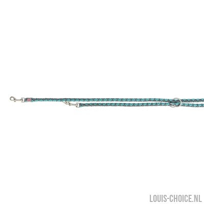 Trixie Hondenriem Cavo Verstelbaar Aqua / Grafiet Grijs-TRIXIE-Louis Choice