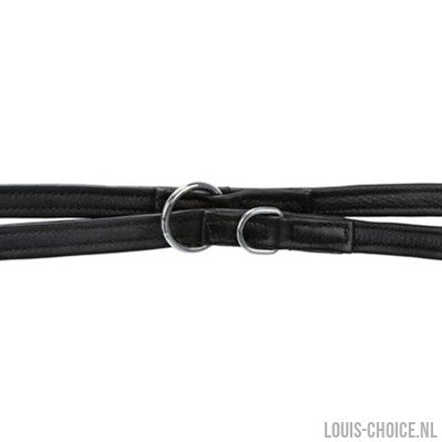 Trixie Hondenriem Politielijn Active Comfort Leer Zwart-TRIXIE-Louis Choice