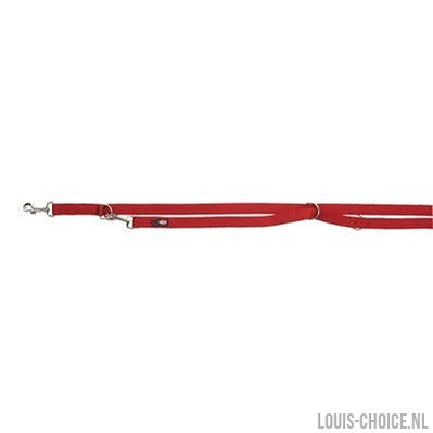 Trixie Hondenriem Premium Dubbelgestikt Verstelbaar Rood-TRIXIE-Louis Choice