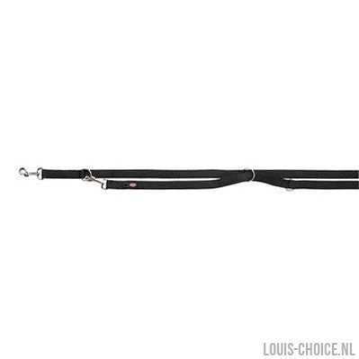 Trixie Hondenriem Premium Dubbelgestikt Verstelbaar Zwart-TRIXIE-Louis Choice