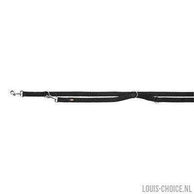 Trixie Hondenriem Premium Dubbelgestikt Verstelbaar Zwart-TRIXIE-Louis Choice