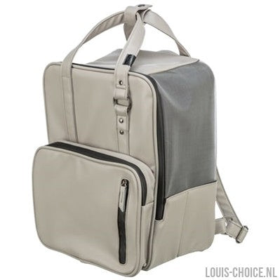 Trixie Hondentas Rugtas Citystyle Kunstleer Lichtgrijs-TRIXIE-Louis Choice