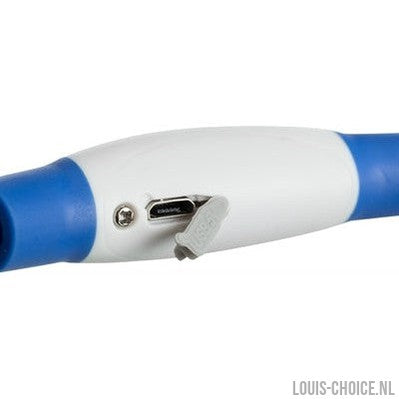 Trixie Lichtgevende Halsband Usb Flash Light Oplaadbaar Tpu Blauw-TRIXIE-Louis Choice