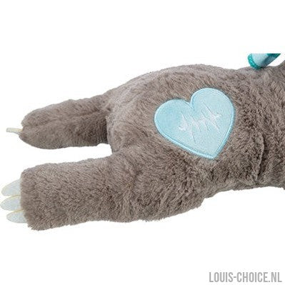 Trixie Pluche Luiaard Grijs Met Heartbeat Voor Puppy-TRIXIE-Louis Choice