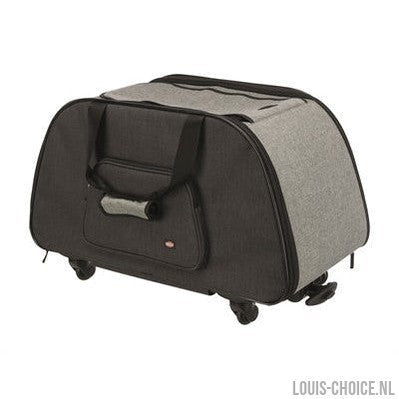 Trixie Reismand Trolley Zwart / Lichtgrijs-TRIXIE-Louis Choice