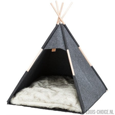Trixie Schuilplaats Tipi Vilt Antraciet-TRIXIE-Louis Choice