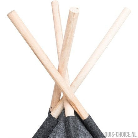Trixie Schuilplaats Tipi Vilt Antraciet-TRIXIE-Louis Choice