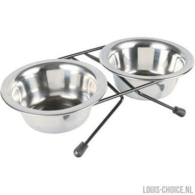 Trixie Voer / Waterbak-Set Rvs / Metaal-TRIXIE-Louis Choice