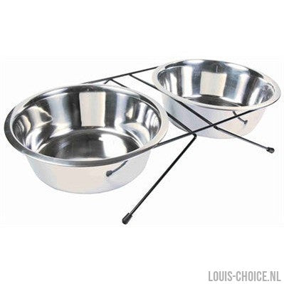 Trixie Voer / Waterbak-Set Rvs / Metaal-TRIXIE-Louis Choice