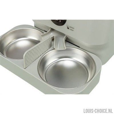 Trixie Voerbak / Drinkbak Dubbel Voor #24347 Kunststof / Rvs Wit-TRIXIE-Louis Choice