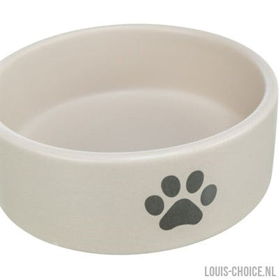 Trixie Voerbak / Drinkbak Hond Pootmotief Keramiek Lichtgrijs / Grijs-TRIXIE-Louis Choice