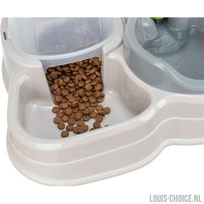 Trixie Voerdispenser En Waterdispenser Kunststof Grijs / Taupe-TRIXIE-Louis Choice