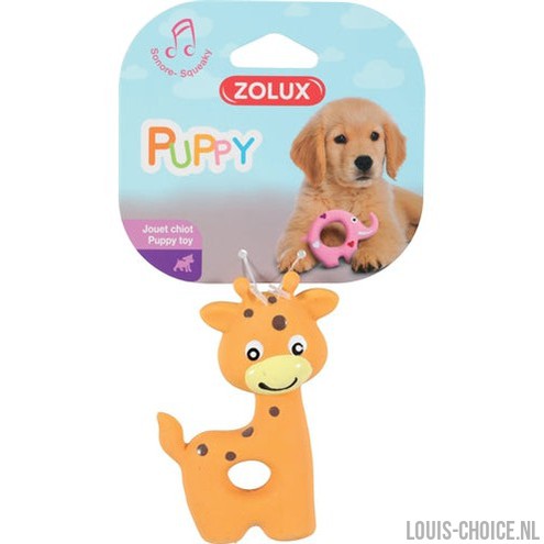 Zolux Puppyspeelgoed Latex Giraffe Oranje-ZOLUX-Louis Choice