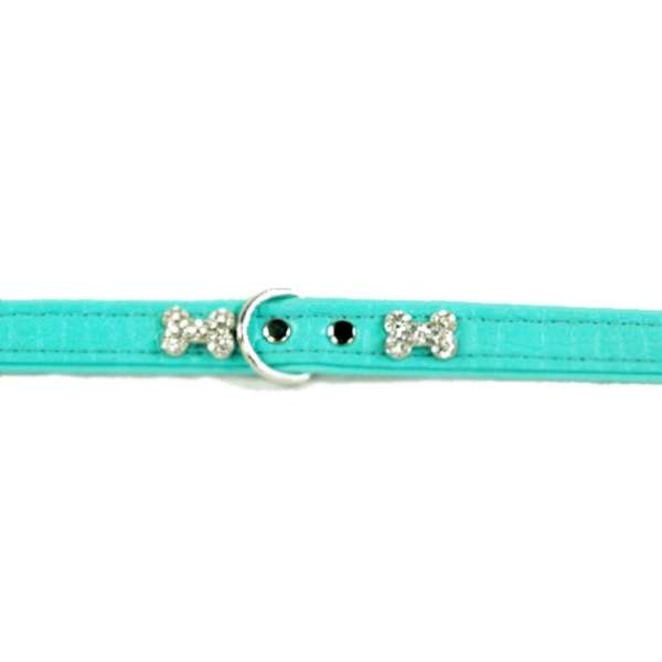 Hunter Halsband Cropue Bone Turquoise - XS