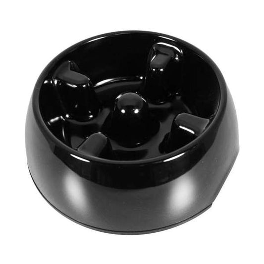 DOGIT - Go-Slow - Anti-schrok Voerbak - Zwart - 600 ml