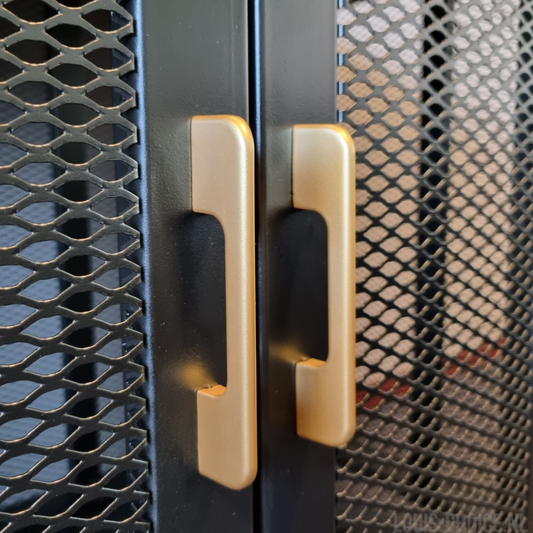 Topmast Metalen Bench Grandes - Luxeus - 115 x 75 x 83 cm - Rustic Brown & Black