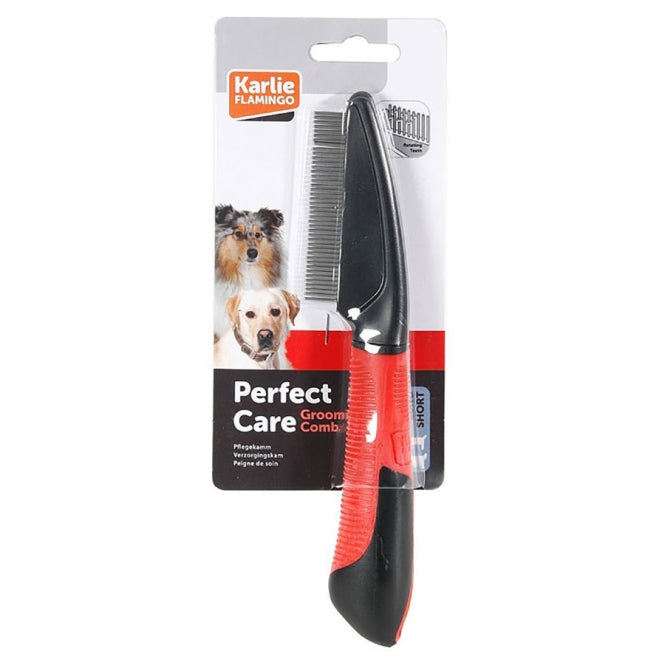 Karlie Flamingo Professionele kam met roterende tanden - Smalle tandafstand