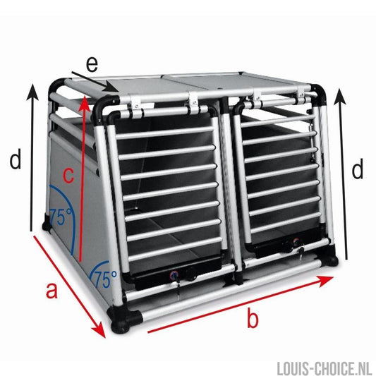 Topmast Aluminium TravelBox Superior - Dubbel - Met Gasveer en Slot - Large
