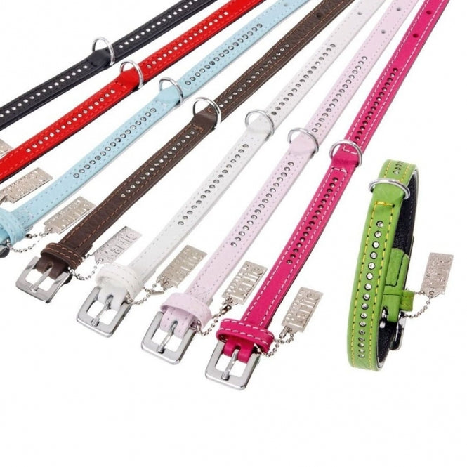 Karlie Vintage Strass-Halsband - Bruin - 1-rijig, 24 cm