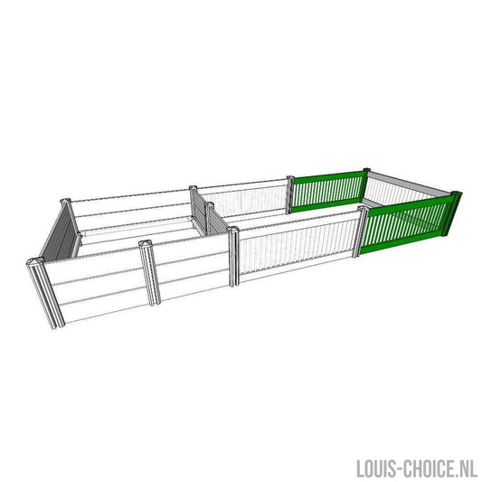 Topmast Werpkist - Uitbreidingsset - 2 Panelen van 150 cm voor de Topmast Werpkist