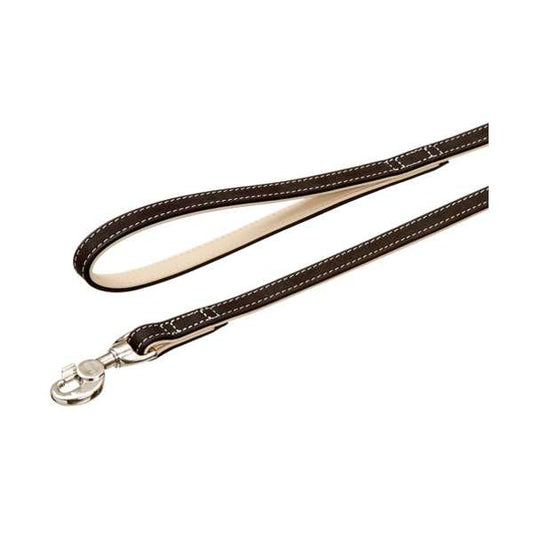 Karlie Buffalo Ultra Lijn - Zwart/Hellbeige - 25 mm / 100 cm