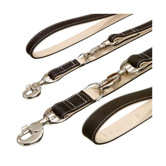Karlie Buffalo Ultra Looplijn - Zwart/Hellbeige - 25 mm / 200 cm