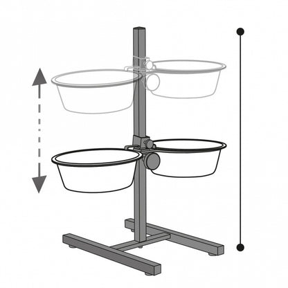 Karlie - Otis Plus - Dubbele komhouder - 2,5 l