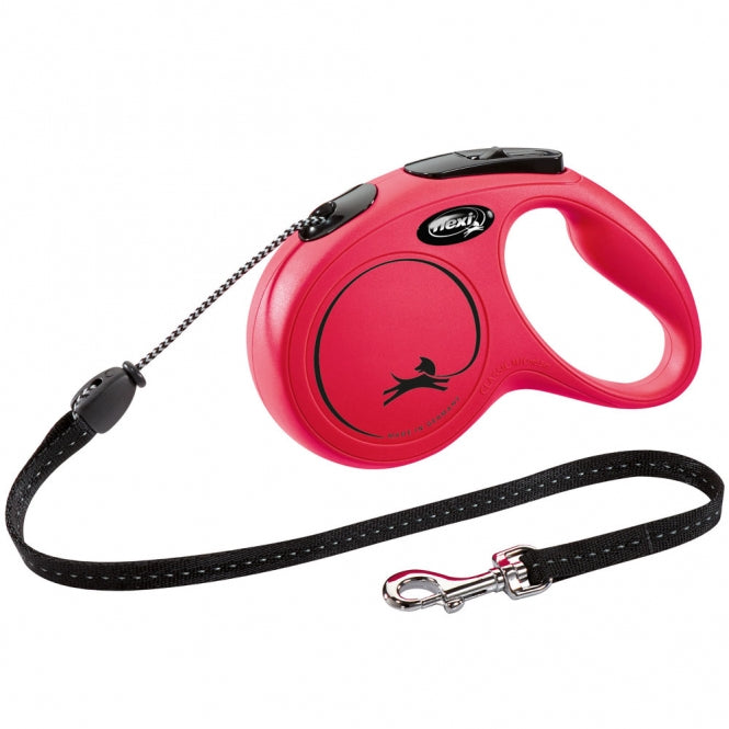 FLEXI Rollijn New CLASSIC Touw - 5m, tot 20kg - Rood
