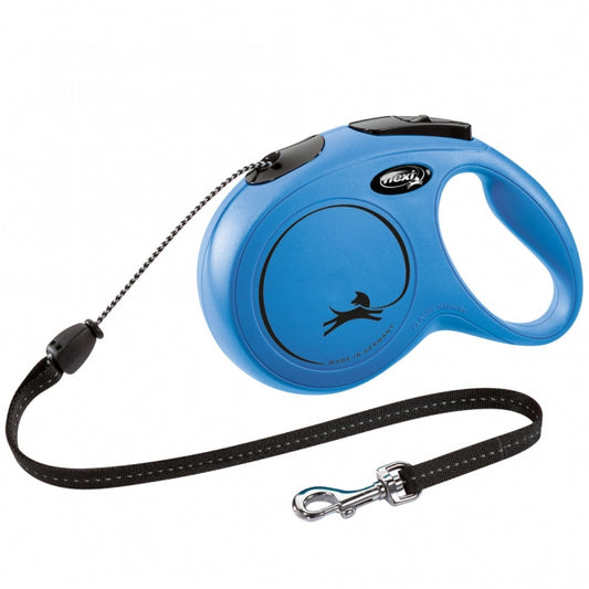 FLEXI Rollijn New CLASSIC Touw - 8m, tot 20kg - Blauw
