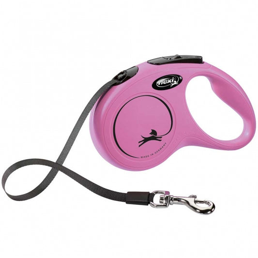 FLEXI Rollijn New CLASSIC Band - 5m, tot 15kg - Roze