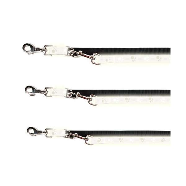 Trixie Verlengingslijn Silver Reflect - Pootjes-motief - 2 m / 20 mm