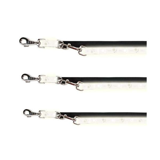 Trixie Verlengingslijn Silver Reflect - Pootjes-motief - 2 m / 20 mm