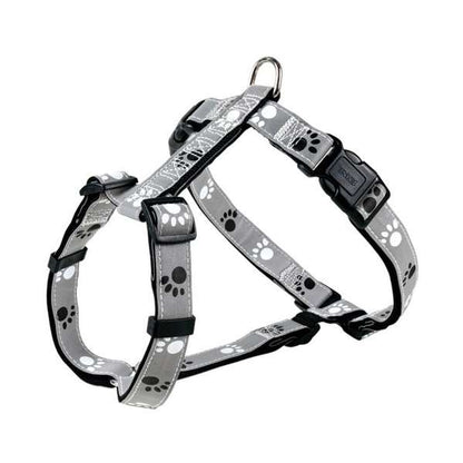 Trixie Tuig Silver Reflect - Pootjes-motief - 52-75 cm / 25mm