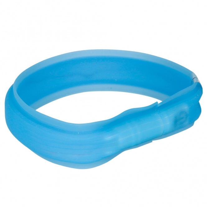 Trixie Flash Lichtbuis USB - extra breed - blauw / 70 cm