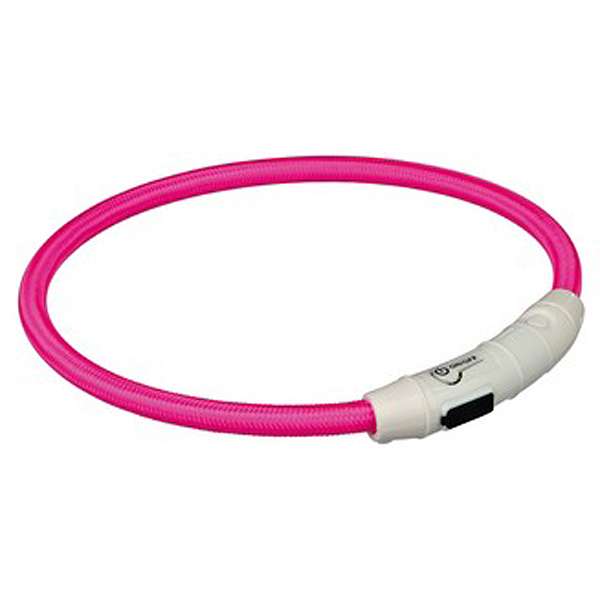 Trixie Flits lichtring USB Roze - M-L